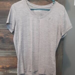 Under Armour Light Gray V-Neck Tee